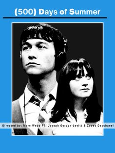 the cover of 500 days of summer, with an image of two people in front of them