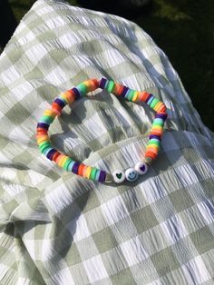 Made to order photos are for inspiration Rainbow Clay Bead Bracelet, Bracelets Preppy, Clay Bead Bracelets, Preppy Bracelets, Clay Bead Bracelet, Finding A Hobby, Clay Bracelet, Rainbow Bracelet, Clay Bead