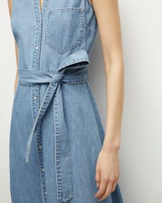 Made from 100% cotton denim, this lightweight shirtdress features a neat collar and a feminine flounced hem. Finished with a patch pocket and a waist-defining tie belt, it pairs well with sandals in the summer and boots as the weather cools down.100% CottonUnlinedTurn inside out and machine wash cold. Hang to dry.Style #J24067101287IC Belted Denim Dress For Summer Workwear, Summer Workwear Medium Wash Shirt Dress, Belted Cotton Denim Dress For Summer, Cotton Medium Wash Shirt Dress For Work, Cotton Shirt Dress In Medium Wash For Work, Medium Wash Cotton Shirt Dress For Work, Plus And Minus, Denim Shirt Dress, Sweaters And Jeans