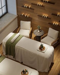 SPA Center :: Behance Luxury Spa Room Design, Thai Spa Interior Design, Spa Room Design, Spa Relaxation Room, Massage Ideas, Spa Massage Room