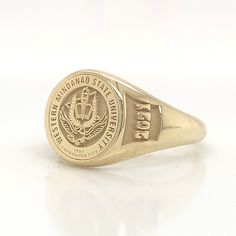 Personalized Ring, University Ring, Class Ring, Family Ring, Father's Day, Signet Ring, Cristmas gift, Christmas Ring, Valentines Day Gift This product is GUARANTEED for life. - College graduation rings for men and women delicately engraved with your school logo or any other initials or image you want. - The ring has solid back. Deep and detailed engraving very delicately handcrafted unisex - looks super cool on both women & men - The ring is 925 Silver - Please contact me for your 14 carat and Graduation Rings College Men, Meredith College Ring, Graduation Rings College Sterling Silver, Mens Class Rings, Oxford University Signet Ring, Graduation Rings College, Baylor University Class Ring, College Class Ring, High School Rings