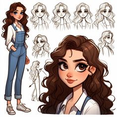 Cartoon Ideas Character Design, Simple Character Art, Female Illustration, Character Design Tips, Toddler Drawing, Disney Character Art, Disney Princess Cartoons, Fall Drawings, Drawing Face Expressions