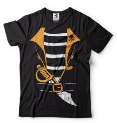 Pirate Halloween Costume T-Shirt Funny Halloween Party Cool Graphic Halloween Apparel Tee Shirt ▄▄▄▄▄▄▄▄▄▄▄▄▄▄▄▄▄▄▄▄▄▄▄▄▄▄▄▄▄▄▄▄▄▄▄▄▄▄▄▄▄▄▄▄▄▄▄▄▄▄This ULTRA COTTON UNISEX T-shirt is made of Pre-shrunk 100% cotton, 6.1-ounce.• Seamless double-needle 7/8" collar, Double-needle sleeves and hem, Taped neck and shouldersOur T Shirts and Hoodies are Printed by advanced technology Digital Printer on 100% Ultra Cotton tees and hoodies . We use waterbased textile ink, Safest ink type for everyone. Each T Halloween Yellow Graphic Print T-shirt, Casual Yellow Halloween T-shirt, Yellow Graphic Print T-shirt For Halloween, Crew Neck Graphic Print T-shirt For Costume Party, Graphic Print Crew Neck T-shirt For Costume Party, Orange Cotton T-shirt With Character Print, Halloween Fan Apparel Short Sleeve T-shirt, Black Halloween Fan Merchandise T-shirt, Casual Crew Neck T-shirt For Costume Party