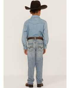 Cody James Little Boys' Crupper Light Wash Slim Straight Jeans - Sizes 4-8, Blue Kids Cowboy Outfits Boys, Boys Cinch Jeans, Country Boy Overalls, Boys Denim Shirt, Toddler Boy Jeans, Slim Straight Jeans, Get Directions, Boots For Sale, Straight Jeans