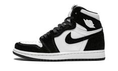 The women’s Air Jordan 1 “Panda” is a special edition of the iconic silhouette designed just for women.  The unique construction of the classic Jordan 1 High features a white leather base with black faux fur panels.  The clean two-tone look is reminiscent of the original black and white Air Jordan 1 colorway from 1985, with the furry construction putting a new twist on the OG look.  The shoe is finished with metal Air Jordan “Wings” logos on each ankle in white.  Each pair also comes with black Air Jordan 1 Panda, Jordan 1 Panda, Womens Air Jordan 1, Womens Air Jordan, Boty Nike, Dr Shoes, Jordan Shoes Girls, Womens Air Jordans, Nike Air Shoes