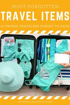 This post is all about things to pack for a vacation and travel essentials. Read this travel packing list so you don’t forget anything on your next trip! Learn more about this packing list for vacation and travel packing ideas at myworldsights.com What To Pack For Vacation, Pack For Vacation