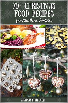 the cover of christmas food recipes from the nose cowwifes, including cookies and other treats