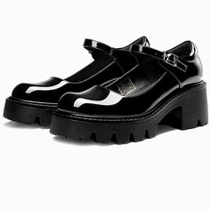 New W/O Box Dream Pairs Vegan Patent Leather Mary Jane Platform Lug Sole Dress Loafers. Size 9.5. Get A Modern Yet Sweet Look With These Mary Jane Platform Loafers. These Edgy Platform Loafers Are Perfect For Those Who Want To Try The Gen Z Look. Edgy & Cute: Adding A Retro Update Courtesy Of A Bold, Chunky Lug Platform To The Classic Mary Jane Silhouette, These Trendy Loafers Are Perfect For Those Who Want To Try The Gen Z Trend To Showcase Y2k Style. Chunky Heel: The 2.6-Inch Block Heel Is Bal Black Round Toe Mary Janes For Office, Trendy Black Flat Heel Mary Janes, Black Platform High Heel Loafers, Black Synthetic Platform Loafers Closed Toe, Black Synthetic Platform Loafers With Round Toe, Platform Patent Leather Loafers With Round Toe, Black High-heeled Platform Loafers, Black Patent Leather Round Toe Loafers, Black Casual Mary Janes For Work