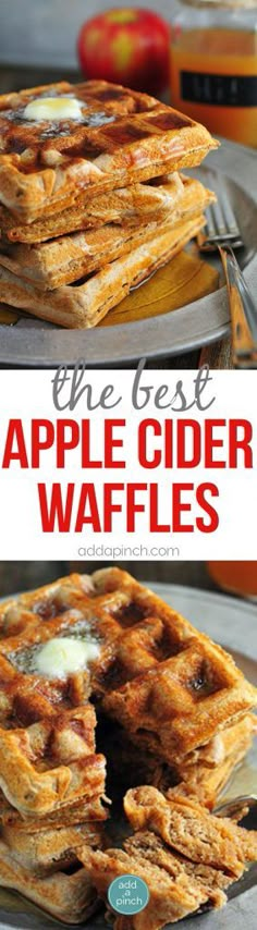 the best apple cider waffles