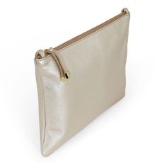 The largest of our organizational pieces, the Vale Pouch in Platinum is ideal for dropping in carry-ons and our larger handbags. A roomy size, we recommend it for an organizing piece or carry it on its own. Two interior slip pockets will ensure your essentials stay in place. The versatility of this classic zip pouch also makes it an ideal clutch for an evening out or add a strap to go hands-free. Clutch Pouch, Large Handbags, Small Pouches, Drawstring Pouch, Makeup Bags, Pencil Pouch, Zip Wallet, Zip Pouch, Custom Bags