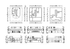 architectural drawings showing the different parts of a building