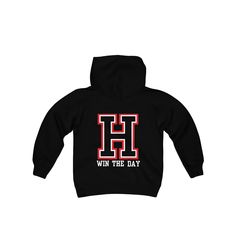 Youth WTD Heath Hawks Hooded Sweatshirt .: 50% cotton, 50% polyester  .: Regular Fit .: Runs true to size Varsity Hoodie With Graphic Print, Cotton Hoodie With Drawstring For Game Day, Winter Pre-shrunk Hooded Hoodies, Cotton Hoodie With Letter Print For Fans, Cotton Fan Apparel Hoodie With Letter Print, Cotton Hoodie With Letter Print Fan Apparel, Game Day Cotton Hoodie, Pre-shrunk, Game Day Cotton Hoodie Pre-shrunk, Pre-shrunk Black Hoodie For Sports Season