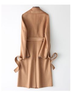 F00072703-305 Beige Fitted Long Outerwear, Fitted Long Beige Outerwear, Fitted Beige Wool Coat For Spring, Long Wool Coat Women, Slim Fit Coat, Wool Coat Women, Long Wool Coat, Maxi Coat, Fall Fabric