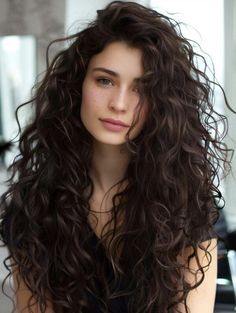 Unique Hair Color Ideas, Unique Hair Color, Long Layered Curly Hair, Edgy Hair Color, Layered Curly Hair, Edgy Looks, Hair Color Unique, Wavy Haircuts, Different Hair Colors