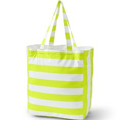 For beach day, for every day. This roomy tote with long double handles has an inside zippered pocket that can be used to store the tote between uses. Made of water and sand-resistant fabric. With handy water bottle holders. Pick from a selection of fun colors; you’ll be taking this everywhere! White Casual Diaper Bag For Everyday Use, White Casual Diaper Bag For Daily Use, Casual White Diaper Bag For Daily Use, Casual White Diaper Bag For Everyday, Casual White Diaper Bag, Summer Weekend Cotton Beach Bag, Summer Eco-friendly Bags With Reinforced Handles, Playful White Shoulder Bag For Everyday Use, Playful White Shoulder Bag For Everyday