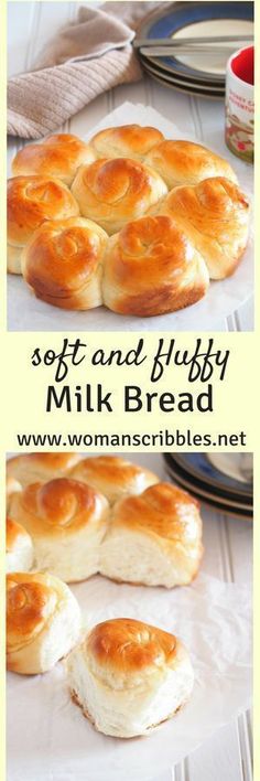 soft and fluffy milk bread on a plate