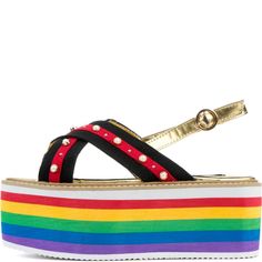 BRand Bold Platform Wedge Sandals, Bold Synthetic Platform Sandals, Trendy Multicolor Platform Wedge Sandals, Trendy Rainbow Open Toe Sandals, Trendy Rainbow Synthetic Sandals, Trendy Rainbow Round Toe Sandals, Trendy Rainbow Sandals With Round Toe, Womens Utility Jacket, Superga Sneakers