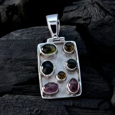 Riyo Good Gemstones Multi Shape Cabochon Multi Color Tourmaline Sterling Silver Pendant Jewelry in HartingtonTourmaline Good Gemstones handmade Pendant- Sterling Silver Multi Color Tourmaline Pendant - Tourmaline Pendant, Sterling Silver, Multi Color, Faishon jewelry, Gemstones Pendants, thanks giving gift, personalize Natural Tourmaline Gemstones As Gifts, Natural Tourmaline Gemstones For Gifts, Rectangular Tourmaline Jewelry For Gifts, Rectangular Tourmaline Jewelry Gift, Tourmaline Pendant Gemstone For Gift, Malachite Pendant, Teachers Day Gifts, Tourmaline Pendant, Tourmaline Jewelry