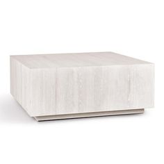 a white wooden box sitting on top of a table