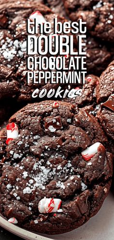 the best double chocolate peppermint cookies