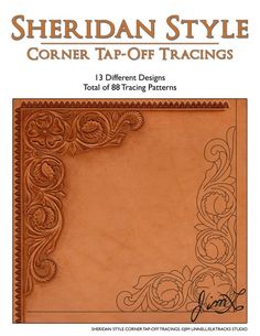 the front cover of a book with an ornamental design on it and text that reads,'corner tap - off trays '