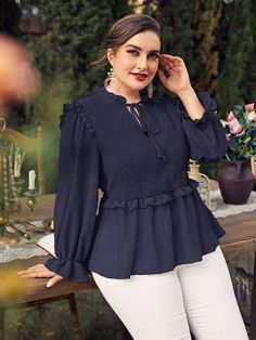 Stylish Top Design For Women, Fashion Tops Blouse Plus Size, Chiffon Top Styles, Chiffon Blouses Designs, Babydoll Blouse, Blouse Plus Size