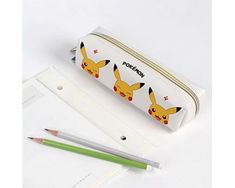 Size approx : W 8" x H 3" x D 2.5" Nintendo Pokemon Rectangle Pencil Case Multi-Purpose Pouch Nintendo Pokemon, Pencil Pouch, D 2, Pencil Case, Crayon, Pikachu, Nintendo, Pokemon, Pencil