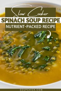 Fresh and Nutritious Spinach Soup Recipe