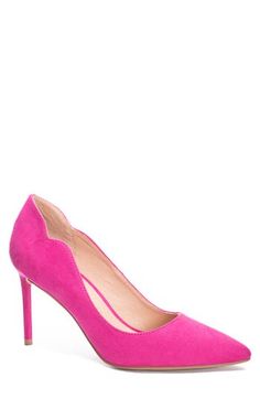 Perfectly poised and fit for any occasion, this classic pointy-toe pump is lifted by a slender heel. 3 1/4" heel Synthetic upper, lining and sole Imported Feminine Fitted Court Shoes For Spring, Pink Pointed Toe Court Shoes With Sculpted Heel, Elegant Pink Court Shoes With 4-inch Heel, Fitted Feminine Court Shoes, Pink Pointed Toe Court Shoes For Spring, Fitted Pink Court Shoes For Summer, Pink Almond Toe Court Shoes For Work, Elegant Pink Court Shoes For Spring, Spring Pink Court Shoes With Sculpted Heel