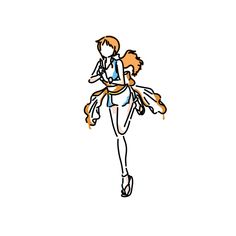 Line Art One Piece Nami, Nami One Piece, Art Tools Drawing