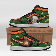 My Hero Academia Katsuki Bakugou Shoes Custom Anime Jd Sneakers Academia Shoes, Boot Sneakers, Anime Sneakers, My Hero Academia Anime, Great Anniversary Gifts, Katsuki Bakugo, Anime Shoes, Katsuki Bakugou, Shoes Custom