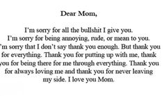 I love you mum xx Love My Mom Quotes, Mom Birthday Quotes, Happy Mother Day Quotes, Mommy Quotes, Thank You Mom