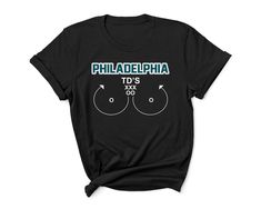 a black shirt with philadelphia football on it