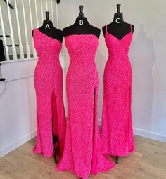 Hot Pink Prom Dress, Formal Prom Dresses Long, Formal Prom Dress, Long Formal Dress, Pink Prom, Hot Pink Dresses, Cute Prom Dresses, Pretty Prom Dresses, Short Homecoming Dress