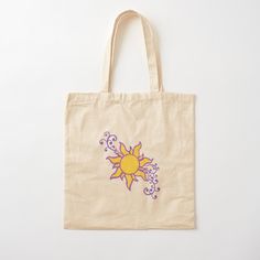 100% cotton reusable shopping carry bag with digital print on one side. This simplistic design features the iconic sun from Disney's Tangled. Enjoy! Tote Bag Inspo Paint, Tangled Sun, Tangled 2010, Bag Painting, Diy Tote, Painted Bags, Diy Tote Bag, Disney Tangled, Simplistic Design