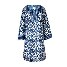 Isadora Tunic – PAX PHILOMENA Resist Printing, Missionaries Of Charity, Natural Indigo Dye, Blue Inspiration, Indian Block Print, Cotton Tunic, Indigo Dye, Floral Tunic, Clothes Horse