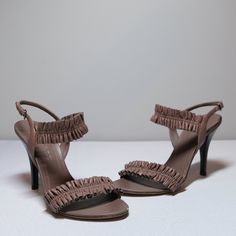 Good Condition Tiny Scuff At Front Right Heel (See Photos) Normal Wear On Soles (See Photos) Accessories: Box, Dust Bag Included Measurements: Women's Size Eu 37 Burberry Heels Sandals, Luxury Brown Sandals With 4-inch Heel, Burberry Shoes, Photo Accessories, Shoes Women Heels, Burberry, Sandals Heels, Dust Bag, Shoes Heels