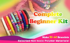 the complete beginner kit for making bracelets