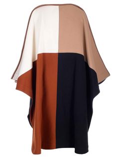 YOKE: 100% COTTON STRIP: 100% LEATHER DOMESTIC LAMB GENUINE OVIS ARIES ARIES France FARMED | Chloé Women's Long Poncho | FW23/24 Poncho For Women, Long Poncho, Feminine Chic, Pleats Please Issey Miyake, French Chic, French Fashion, Yoga Wear, Chic Design, Beautiful Shoes