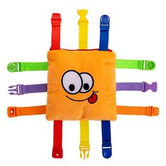 an assortment of children's toys including toothbrushes and teethpaste, arranged in the shape of a square