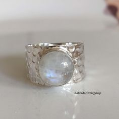 "Welcome to our shop, Moonstone Ring, 925 Starling Silver Ring, Statement Ring, Women Ring, Gemstone Ring, Band Ring, Handmade Ring, Fidget Ring, Gift For Ger, It is a best quality natural oval cut shape blue flashy moonstone ring made in 925 sterling silver or rose gold or 22k gold filled. You can select any ring size or material you want from drop down menu. PAYMENT OPTION A payment is considered \"cleared\" after your payment has been deposited into our account. We accept payment via PayPal o Moonstone Silver Ring, Carnelian Ring, Women Ring, Ring Women, Ring Gemstone, Moonstone Ring, Ring Band, 22k Gold, Boho Rings