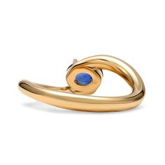 Resting brilliantly at the heart of this contemporary and minimalist design is a brilliant oval shaped sapphire resting in four prongs. The sculptural form presents a striking statement as the swirling high polished silhouette spirals towards the center stone in what we consider a new-aged bypass ring. It has been designed with ease of wearability in mind making it your optimal choice for daily wear. Metal: 18kt Gold Sapphire Weight: 0.92 ct. Measurements: 9.0 mm length *Please note that the lis Bypass Ring, Branded Gifts, Sapphire Jewelry, Ring Size Guide, Sapphire Ring, Blue Sapphire, Women Rings, Tourmaline, Minimalist Design