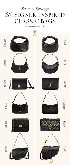 SAVE VS. SPLURGE DESIGNER BAGS | ysl, ysl bag, saint Laurent, prada bag, bottega veneta bag, dior bag, dior bags, classic designer bags, designer bag lookalikes, designer inspired bags, crossbody bags, shoulder bags, black bag, black leather bag, leather bags, staple bag, staple bags, staple purses, staple purse, amazon finds, mango Designer Bag Inspiration, Prada Bag Crossbody Black, Dior Bag Aesthetic Outfit, Luxury Brands Bags, Trendy Shoulder Bags 2024, 2024 Bags Trends Women, Ysl Shoulder Bag Outfit, Mango Bag Outfit, Trending Bags For Women 2024