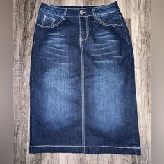 Denim Modest Skirt By Be Girl New Without Tags. Msrp $45 Very Stretchy Fabric Girl Skirts, Modest Skirt, Skirts Denim, Modest Skirts, Stretchy Fabric, Denim Skirt, Womens Skirt, Color Blue, Pencil