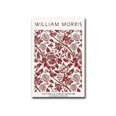 the front cover of william morris's book, victoria and albert mullium