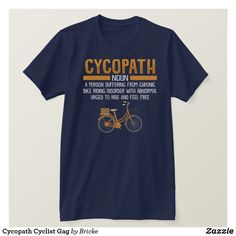 a t - shirt with the words cycopathh written in orange on it