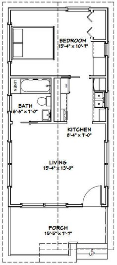 the floor plan for a two bedroom apartment with an attached bathroom and living room area