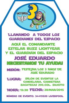 Lightyear Invitation, Toy Story Party Decorations, Fiesta Decorations, Choi Seung Hyun, Toy Story Birthday, Toy Story Party, Light Year