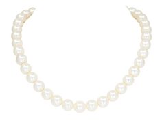 The graduating strand of 40 pearls, measuring approximately 8.0 to 9.4 mm, to the diamond rondel ball clasp in 14k white gold. Pearl Necklace With Diamond, Necklace With Diamond, Jewellery Marketing, Diamond Design, Pearl Necklace, Gems, White Gold, Gemstones, Gold