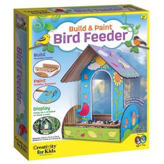 the build and paint bird feeder kit